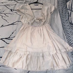 SHEIN tie front layered dress